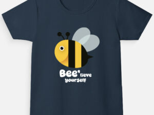 Bee-lieve Girl's Crew Neck T-Shirt | Honey bee | Funaadai - Image 6