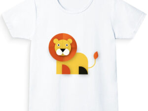 Lion Girl's Crew Neck T-Shirt - Image 2