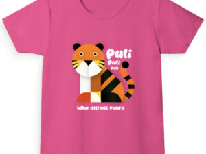 Puli Girl's Crew Neck T-Shirt | Tiger cartoon tshirt - Image 14