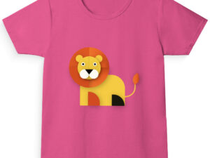 Lion Girl's Crew Neck T-Shirt - Image 14