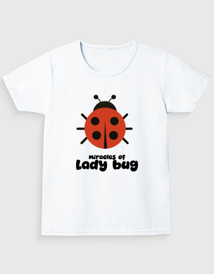 Lady Bug Girl's Crew Neck T-Shirt | Funaadai