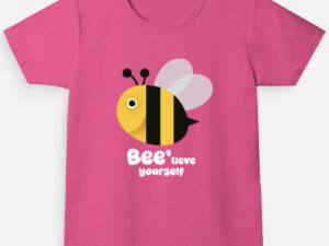 Bee-lieve Girl's Crew Neck T-Shirt | Honey bee | Funaadai - Image 11