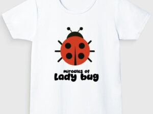 Lady Bug Girl's Crew Neck T-Shirt | Funaadai - Image 3